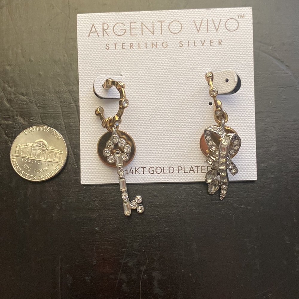 Argento Vivo 14kt Gold Plated Earrings